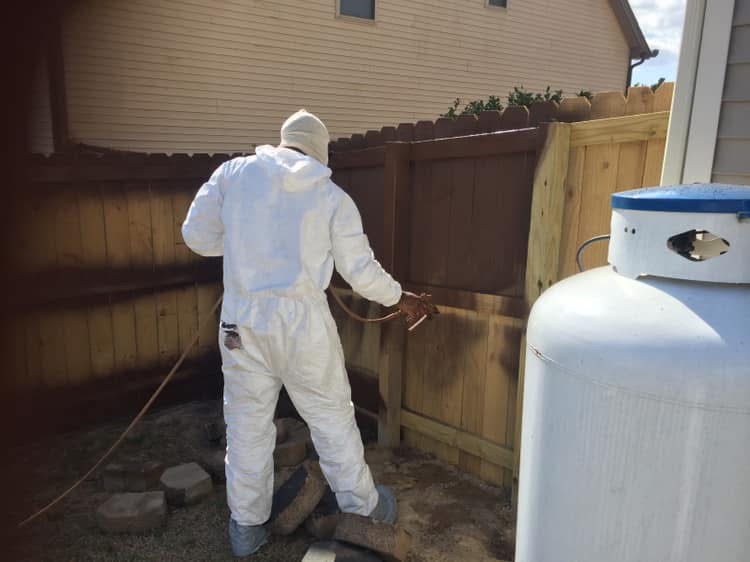 MBK Fencing fence staining service